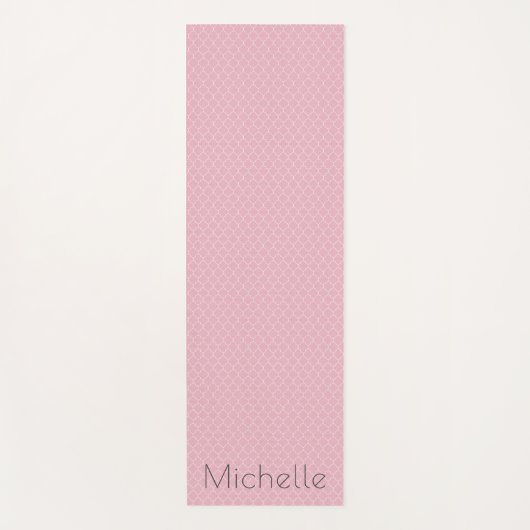ピンクの名前 ヨガマット (正面)