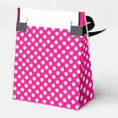 ピンクの唇と水玉模様ガーリーギフトボックス フェイバーボックス (裏面サイド)