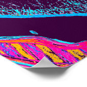 ピンクの唇と言葉のバロンまたは舌 ポスター (角)