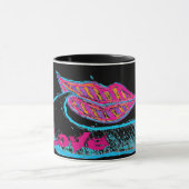 ピンクの唇と言葉のバロンまたは舌 マグカップ (中央)