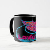 ピンクの唇と言葉のバロンまたは舌 マグカップ (正面左)