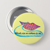 ピンクの唇と言葉のバロンまたは舌 缶バッジ (正面&裏面)