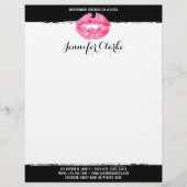 ピンクの唇のキスを販売する口紅のディストリビューター レターヘッド (正面)