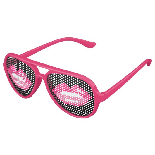 ピンクの唇のパーティー | kissyキスサングラス アビエーターサングラス (アングル)