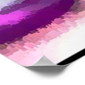 ピンクの唇の煙の蒸気 ポスター (角)