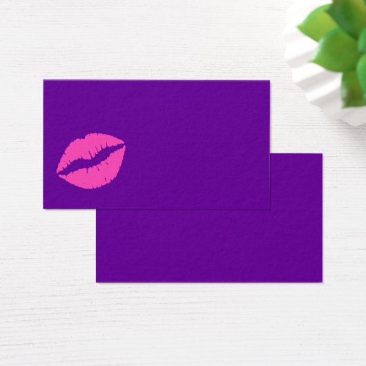 ピンクの唇空白の紫 (デスク)