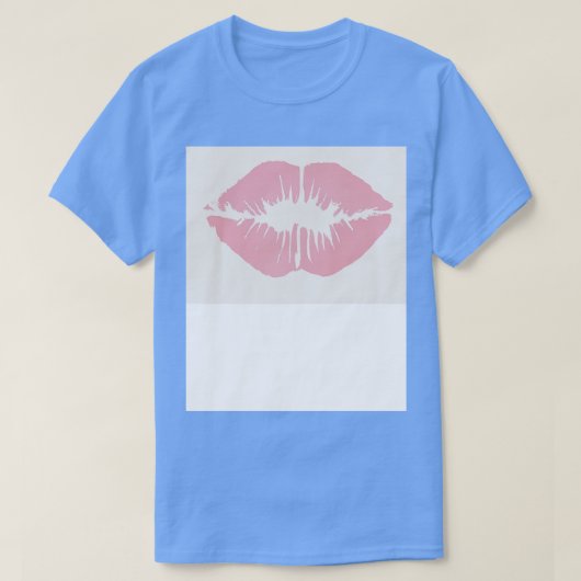 ピンクの唇1 Tシャツ (デザイン正面)