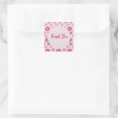 ピンクの唇 グラムパーティー サンクス ステッカー (バッグ)