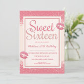 ピンクの唇 スウィート16 招待状 (スタンド正面)