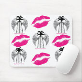 ピンクの唇 マウスパッド (マウス)