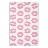 ピンクの唇、唇のパターン、ピンクの口紅、キス ミニクリップボード (裏面)