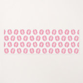 ピンクの唇、唇のパターン、ピンクの口紅、キス ヨガマット (正面(横))