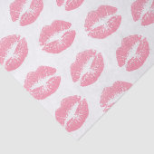 ピンクの唇、唇のパターン、ピンクの口紅、キス 薄葉紙 (詳細)