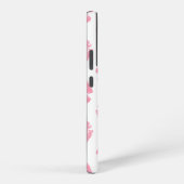 ピンクの唇、唇のパターン、ピンクの口紅、キス SAMSUNG GALAXYケース (右側面)