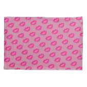 ピンクの唇 枕カバー (裏面)