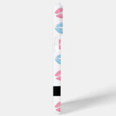 ピンクの唇、青の唇、キス、名前、パーソナライズ Case-Mate iPhoneケース (裏面 / 右)