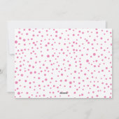 ピンクの喜びとクリスマスの花輪の写真 シーズンカード (裏面)