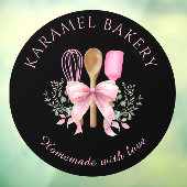 ピンクの器具ベーカリー料理ウィンドウの固定 ウィンドウサイン (シート3)