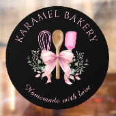 ピンクの器具ベーカリー料理ウィンドウの固定 ウィンドウサイン (シート2)