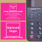 ピンクの四角形エンクロージャカード上のビジネスブランド エンクロージャーカード