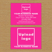 ピンクの四角形エンクロージャカード上のビジネスブランド エンクロージャーカード