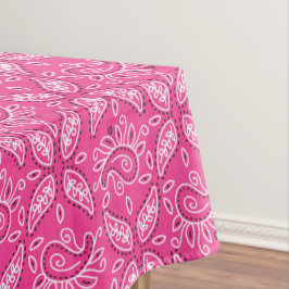 ピンクの国のパライリー模様のテーブルクロス テーブルクロス