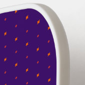 ピンクの土木技師セラミックオーナメント ピックルボールラケット (左詳細)