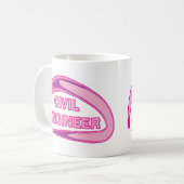 ピンクの土木技師 コーヒーマグカップ (正面左)