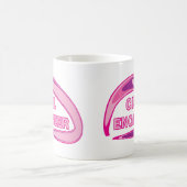 ピンクの土木技師 コーヒーマグカップ (中央)