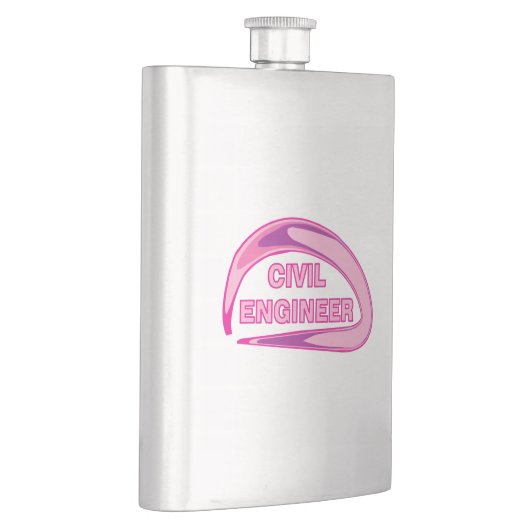ピンクの土木技師 フラスク (右)
