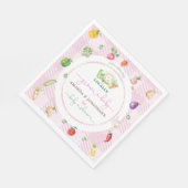 ピンクの地元で育った赤ちゃんシャワー スタンダードランチョンナプキン (角)