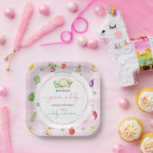 ピンクの地元で育った赤ちゃんシャワー ペーパープレート (パーティー)