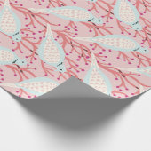 ピンクの地面にウミガメが2匹飼っている ラッピングペーパー (角)