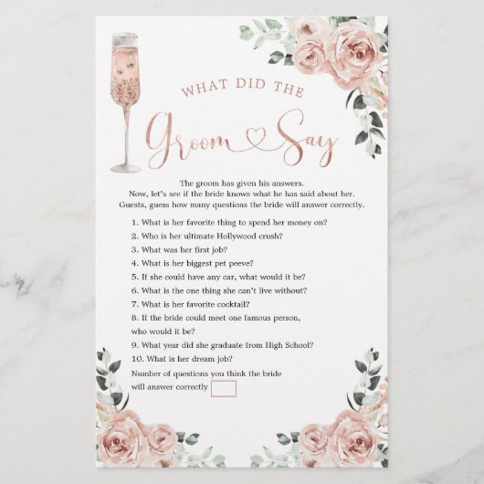 ピンクの埃っぽいバラ花びらとプロセッコ新郎サイゲーム (正面)