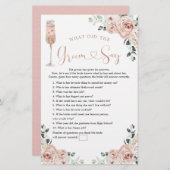 ピンクの埃っぽいバラ花びらとプロセッコ新郎サイゲーム (正面/裏面)