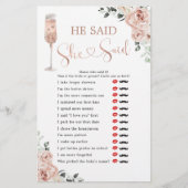 ピンクの埃っぽいバラ花びらのプロセッコ彼は彼女が言った (正面)