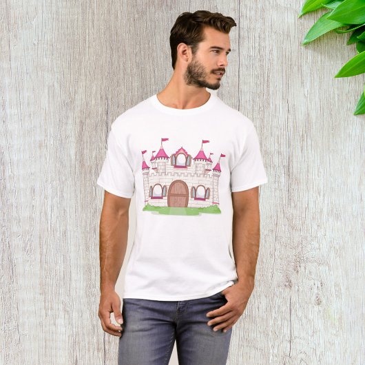 ピンクの城 Tシャツ