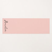 ピンクの塩無地の色 ヨガマット (正面(横))