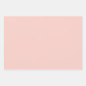 ピンクの塩無地の色 ラッピングペーパーシート (正面)