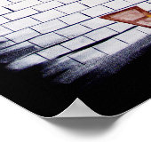 ピンクの壁20x28 ポスター (角)