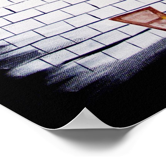 ピンクの壁20x28 ポスター (角)