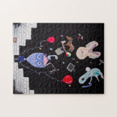 ピンクの壁-パズル ジグソーパズル (横)