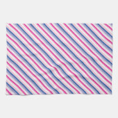 ピンクの夏のハンドタオル キッチンタオル (横)