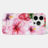 ピンクの夏のヴィブス Case-Mate iPhoneケース (裏面 (横))