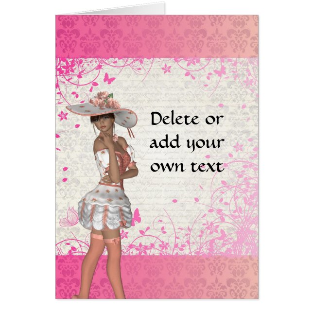 ピンクの夏の少女 (正面)