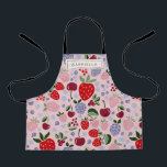 ピンクの夏の果実の花嫁のメイドパーソナライズされた エプロン<br><div class="desc">Boho Pink夏の果実の果実の花嫁パーソナライズされたのエプロン素晴らし – 誕生日パーティーやバチェロレッテ週末</div>