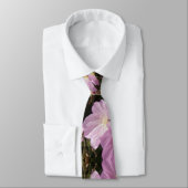 ピンクの夏の花フォトタイ ネクタイ (タイ)