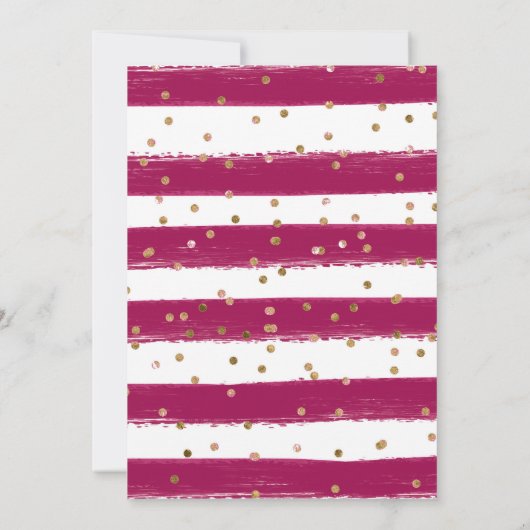 ピンクの夏の花フレーム誕生日 サンキューカード (裏面)