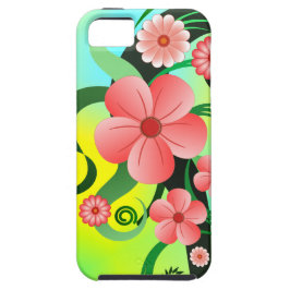 ピンクの夏の花熱帯ハイビスカスフローラタフ Case-Mate iPhone 14 PRO MAXケース