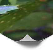 ピンクの夏の花 ポスター (角)